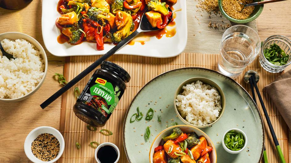 Japonské kuracie teriyaki s ryžou