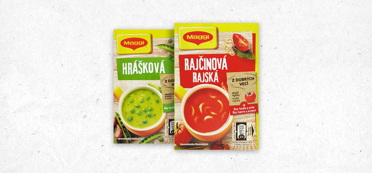 Instantné polievky Maggi na jednom mieste