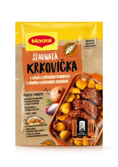 MAGGI Nápady Šťavnatá krkovička s cibuľou a pečenými zemiakmi 34 g