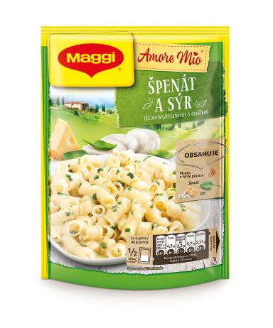 MAGGI Amore Mio Špenát a sýr Těstoviny s omáčkou sáček 152g
