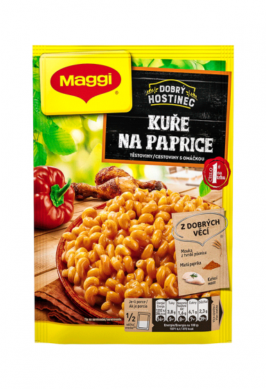 MAGGI Dobrý hostinec Kura na paprike cestoviny s omáčkou 153 