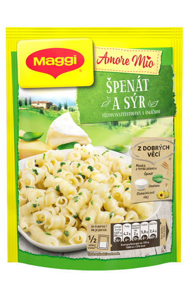 MAGGI Amore Mio Špenát a syr cestoviny s omáčkou 152 g