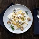 Krémové tagliatelle s hríbmi