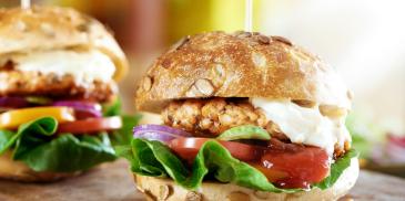 Lososový burger